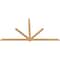 Ekena Millwork Kennewick Timber Gable Bracket, Western Red Cedar, 108"W x 58"H x 1 1/2"D x 3 1/2"F, 13/12 Pitch GBW108X58X0204KEN00SWR - alternate 5